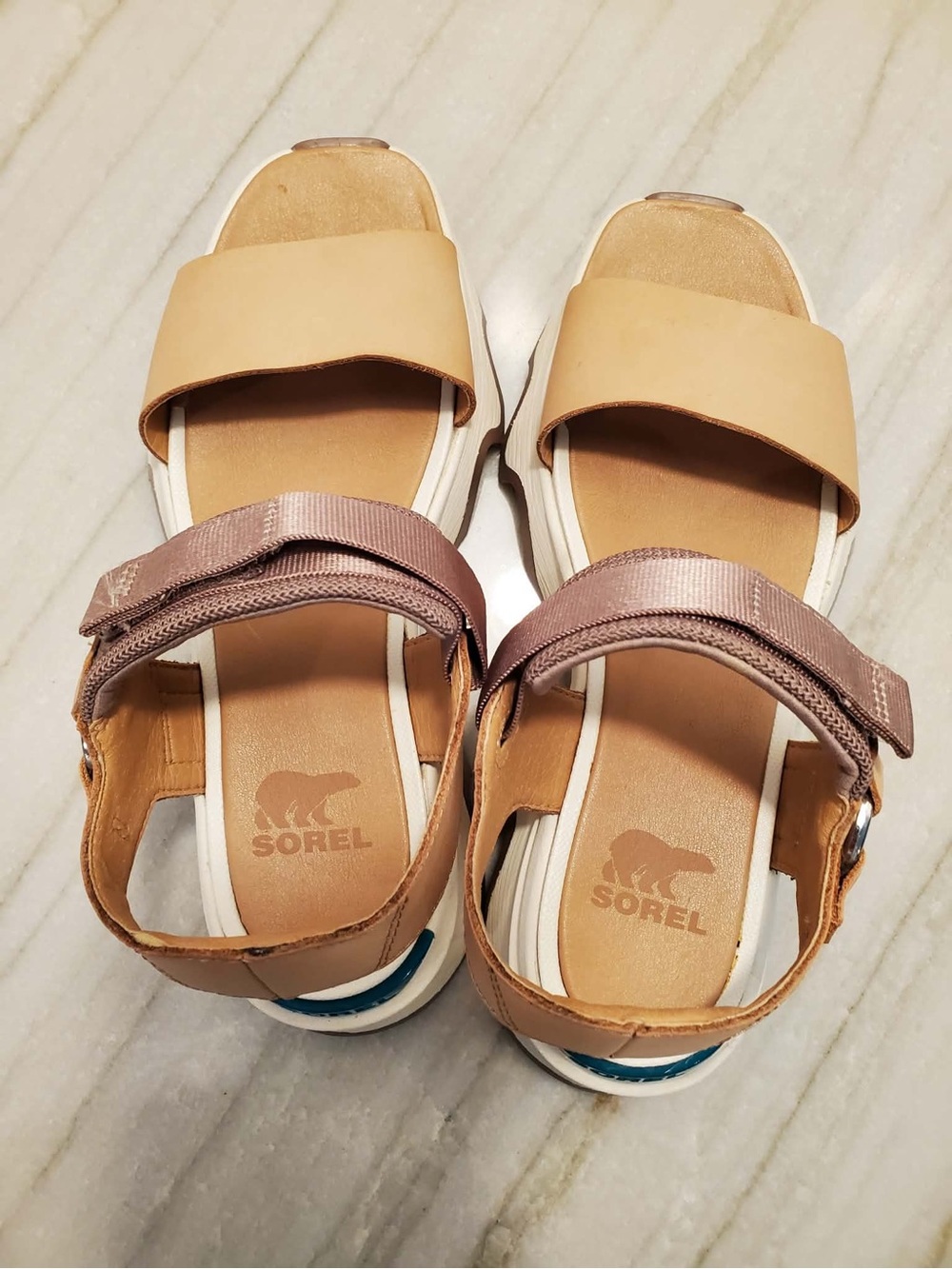 Sorel Kinetic Impact Y-Strap High Sandals Size 6 - Picture 9 of 12